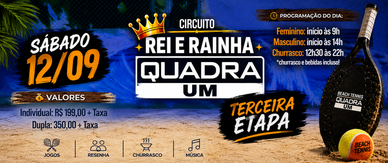 Rei e Rainha Quadra UM - 3ª ETAPA