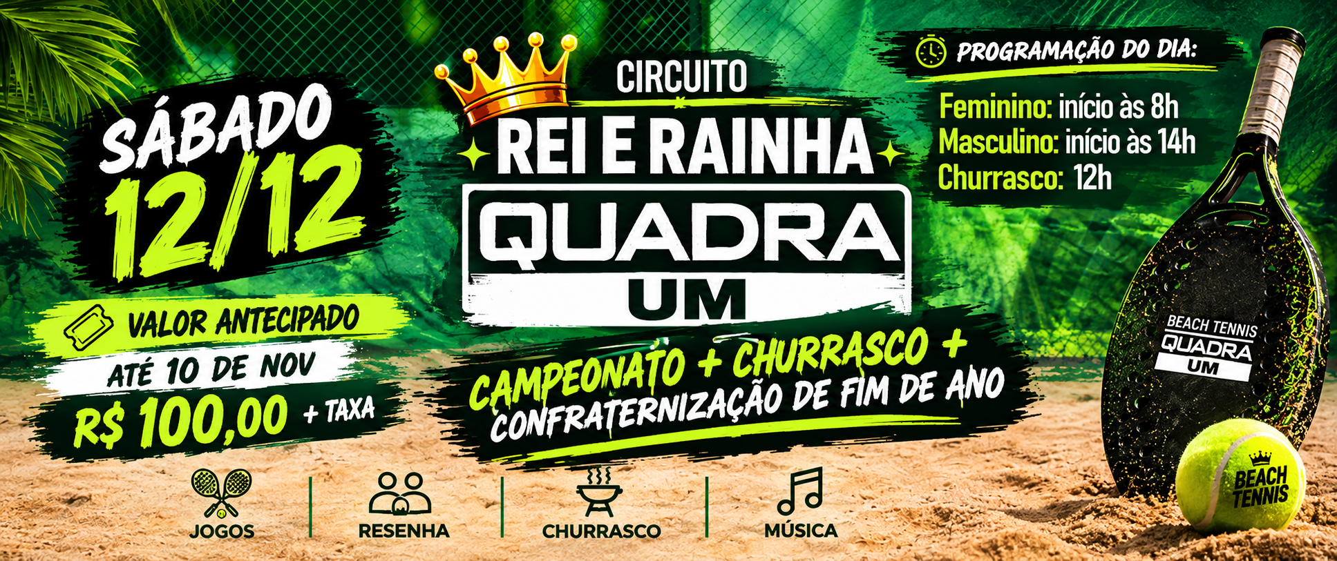 Rei e Rainha Quadra UM - 4ª ETAPA